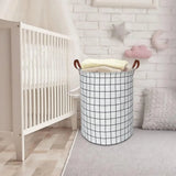 EcoStore Wasmand – Opvouwbare Canvas & Linnen Wasmand met Handvat en Trekkoord Sluiting