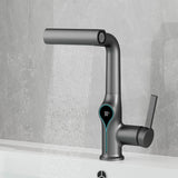AquaGlow Waterval Wastafelkraan met Digitale Temperatuurweergave