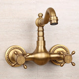 AntiqueFlow Wandkraan – Antiek Messing
