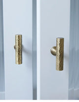 Vintage Handgehamerde Messing Kast- en Ladegrepen – Bronzen Meubelgrepen