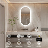Ovale LED Badkamerspiegel