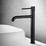 Zwarte Wastafelkraan | Messing | Enkele Handgreep – Modern & Elegant