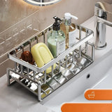 AquaDry Multifunctionele Sponshouder – Koolstofstaal