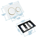 Empyreal Dual Flush Toiletdrukknop – Moderne Spoelplaat voor Sigma Inbouwreservoirs