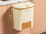 EcoBin Keuken & Badkamer Wandprullenbak – 8.5L / 12L Met Deksel