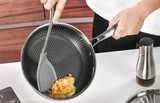 ChefMaster – RVS Non-Stick Honingraat Koekenpan met Glazen Deksel