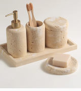 Travella Travertin Badkamer Accessoire Set
