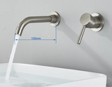 LuxaWall Elite – Inbouw Wastafelkraan in Geborsteld Goud