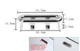 LuxDrain RingCover – Messing Overloopring voor Wastafel